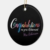 先生退職祝 セラミックオーナメント (左)