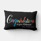 先生退職祝 ランバークッション (裏面)