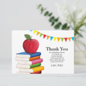 先生退職、Apple、先生感謝していユー 招待状 (スタンド正面)