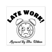 先生遅延作業承認済みグレーディング勇気付けられる セルフインキングスタンプ (デザイン)