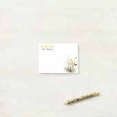 先生野カスタム花先生鑑賞 ポストイット (デスク上)