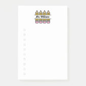 先生鉛筆の学校鑑賞用チェックリスト ポストイット (正面)