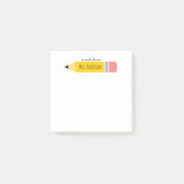 先生鉛筆テーマ ポストイット (正面)