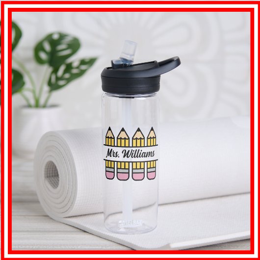 先生鉛筆新学期鑑賞 ウォーターボトル