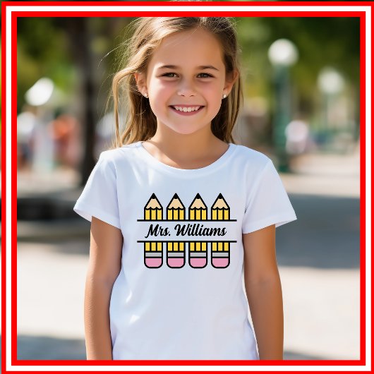 先生鉛筆新学期鑑賞 トライブレンドＴシャツ