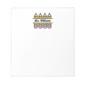 先生鉛筆新学期鑑賞 ノートパッド (正面)