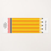 先生鉛筆（名前） ヨガマット (正面(横))