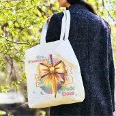 先生鑑賞かわいいおもしろいモダン水色 トートバッグ