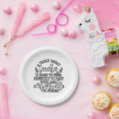 先生鑑賞の日アイディア ペーパープレート (パーティー)