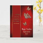 先生鑑賞の日 – シェイクスピア引用文 カード (黄色い花)