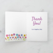 先生鑑賞もし先生は花だった サンキューカード (内部)