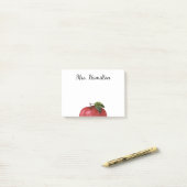 先生鑑賞アップルの水の色ポストイットノート ポストイット (デスク上)