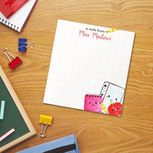 先生鑑賞アップルペンシル紙市松模様に ノートパッド