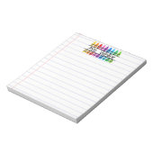 先生鑑賞クパーソナライズされたレオンライン ノートパッド (回転)