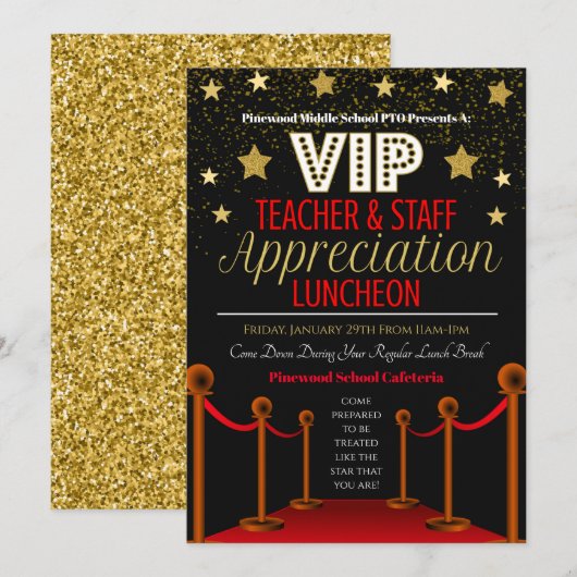 先生鑑賞スタッフ招待状 招待状 (正面/裏面)