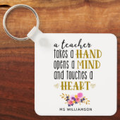 先生鑑賞タイポグラフィカスタムオーナメント キーホルダー (正面)