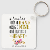 先生鑑賞タイポグラフィカスタムオーナメント キーホルダー (裏面)