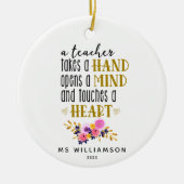 先生鑑賞タイポグラフィカスタムオーナメント セラミックオーナメント (正面)