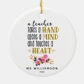 先生鑑賞タイポグラフィカスタムオーナメント セラミックオーナメント (裏面)