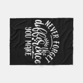 先生鑑賞デザインアイディア フリースブランケット (正面(横))