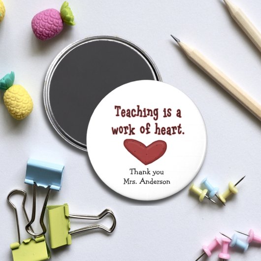 先生鑑賞ハートギフト磁石 マグネット