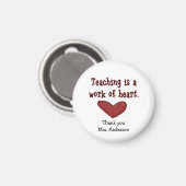 先生鑑賞ハートギフト磁石 マグネット (正面/裏面)