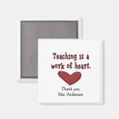 先生鑑賞ハートギフト磁石 マグネット (正面/裏面)