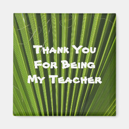 先生鑑賞パームリーフ写真ありがとう マグネット