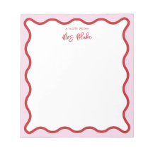 先生鑑賞ピンク赤の波線