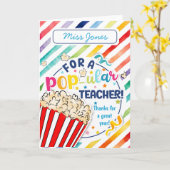 先生鑑賞ポップコーンサンキューカードホルダー カード (黄色い花)