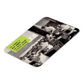 先生鑑賞ヴィンテージ写真ギフト マグネット (左側)