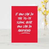 先生鑑賞学校年感謝してい赤 カード (黄色い花)