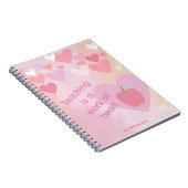 先生鑑賞感謝していAppleハートモノグラム ノートブック (右側)