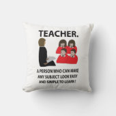 先生鑑賞新学期引用文先生 クッション (正面)