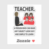 先生鑑賞新学期引用文先生 シール (シート)