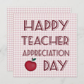 先生鑑賞日 サンキューカード (正面/裏面)