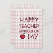 先生鑑賞日 サンキューカード (正面/裏面)