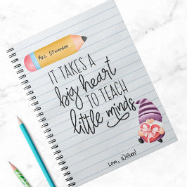 先生鑑賞格言とハート ノートブック