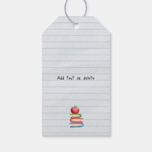 先生鑑賞格言と書籍 ギフトタグ (裏面)