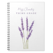 先生鑑賞水カラーボホフローラ ノートブック (正面)