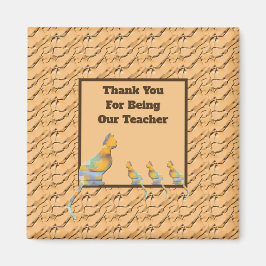 先生鑑賞猫キッチンクラス マグネット