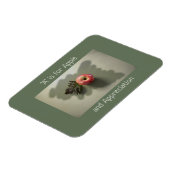 先生鑑賞用アップルのカスタマイズ可能な緑 マグネット (左側)