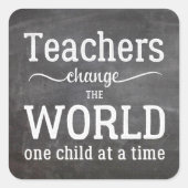 先生鑑賞用カルクボードタイポグラフィ引用文 スクエアシール (正面)