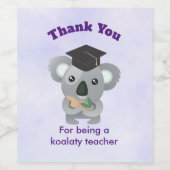 先生鑑賞用コアラプン ワインラベル (シングルラベル)