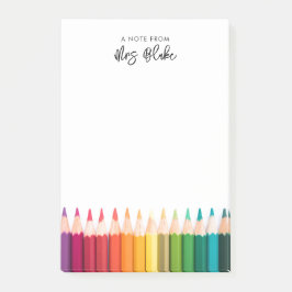 先生鑑賞用レインボーペンシル ポストイット