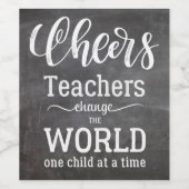 先生鑑賞用引用文黒板 ワインラベル (シングルラベル)