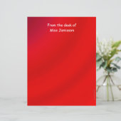 先生鑑賞用赤レターヘッド文房具 (スタンド正面)