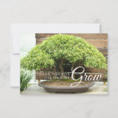 先生鑑賞盆栽ツリーサンキューカード サンキューカード (正面)