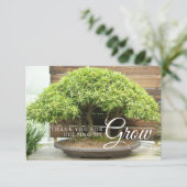 先生鑑賞盆栽ツリーサンキューカード サンキューカード (スタンド正面)