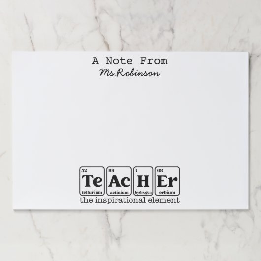 先生鑑賞科学テーマ文房具 ペーパーパッド (正面)